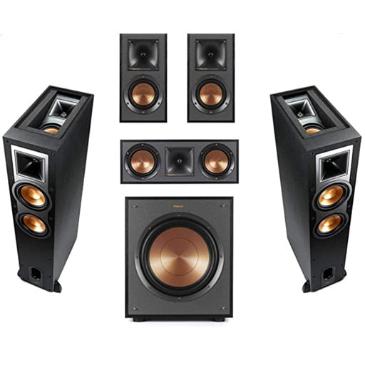 Klipsch Reference R-26FA 5.1 Home Theatre Pack Brushed Black Polymer Veneer
